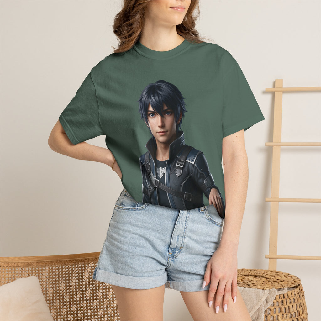 Character Portrait T-Shirt — Futuristic Hero Graphic Tee