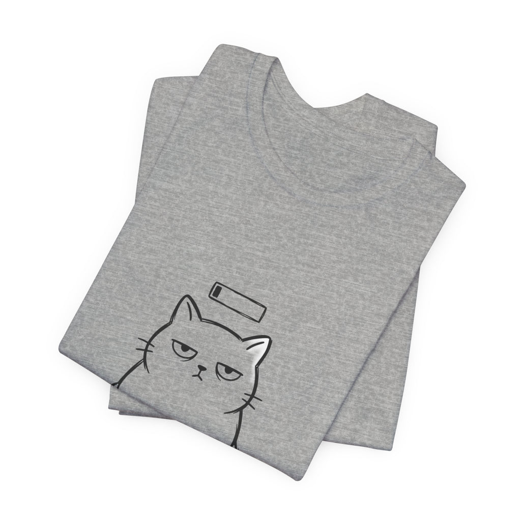 Patience 1% Cat Tee | Grumpy Humor, Sarcastic Introvert Shirt
