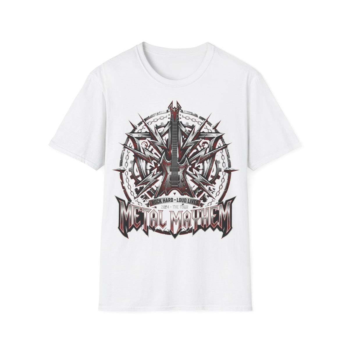 Gothic Electric Guitar Graphic T-Shirt — 'Soul Machine' Rock Tee