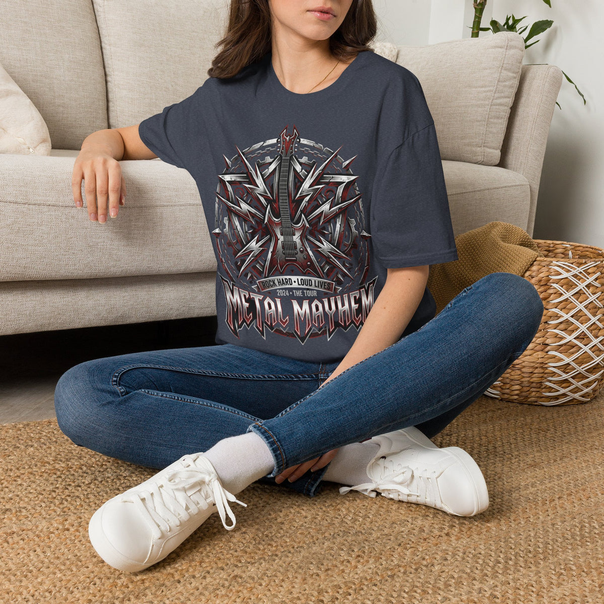Gothic Electric Guitar Graphic T-Shirt — 'Soul Machine' Rock Tee