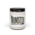 Momster Halloween Soy Candle — 9oz Scented Jar (Witch Hat & Broom Design)