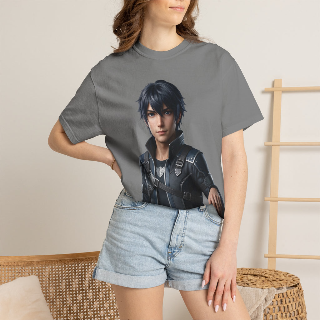 Character Portrait T-Shirt — Futuristic Hero Graphic Tee