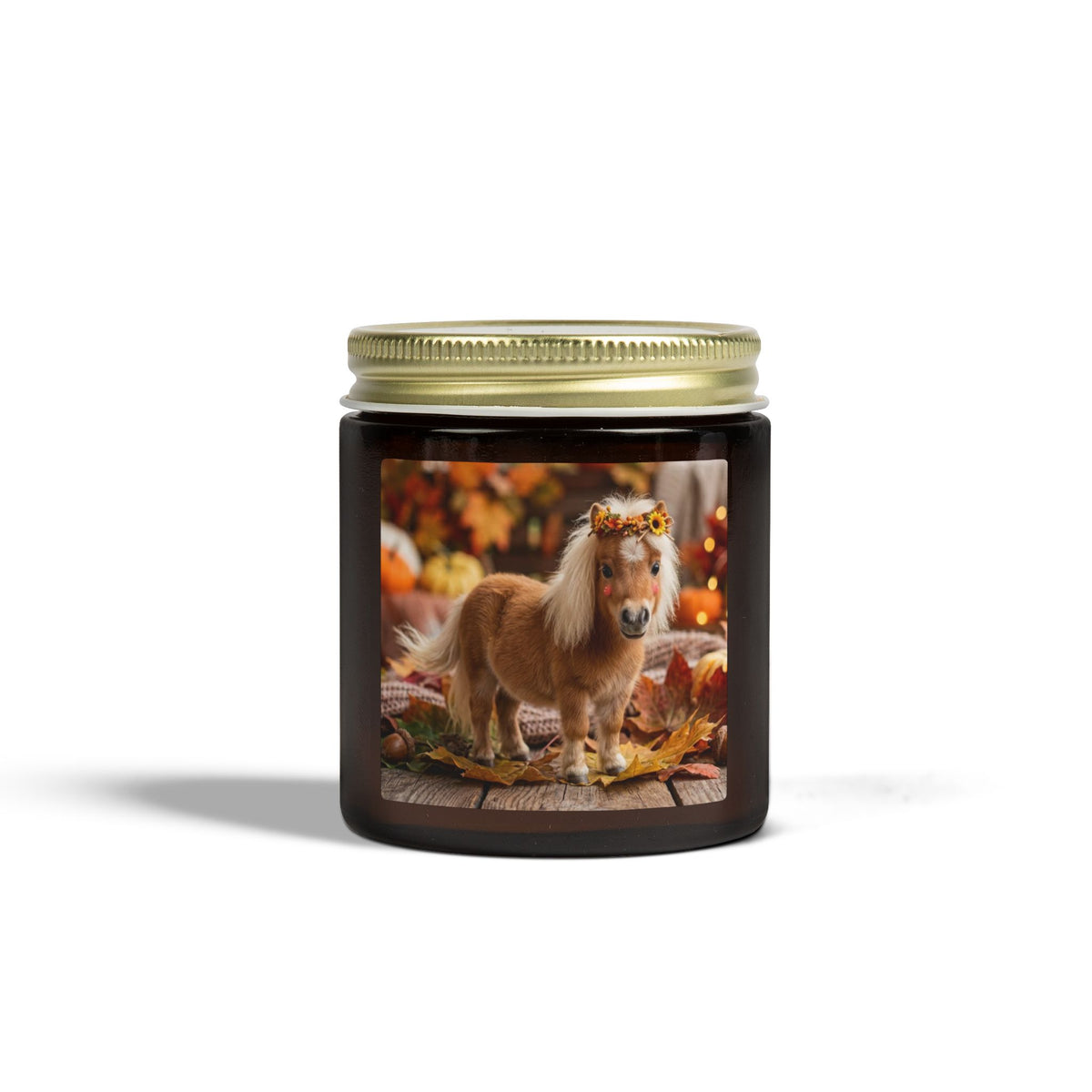 Fall Pony Scented Candle — Coconut Apricot Wax (4oz & 9oz)