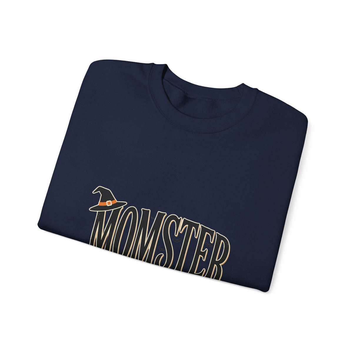Momster Sweatshirt — Halloween Mom Crewneck with Witch Hat & Broom