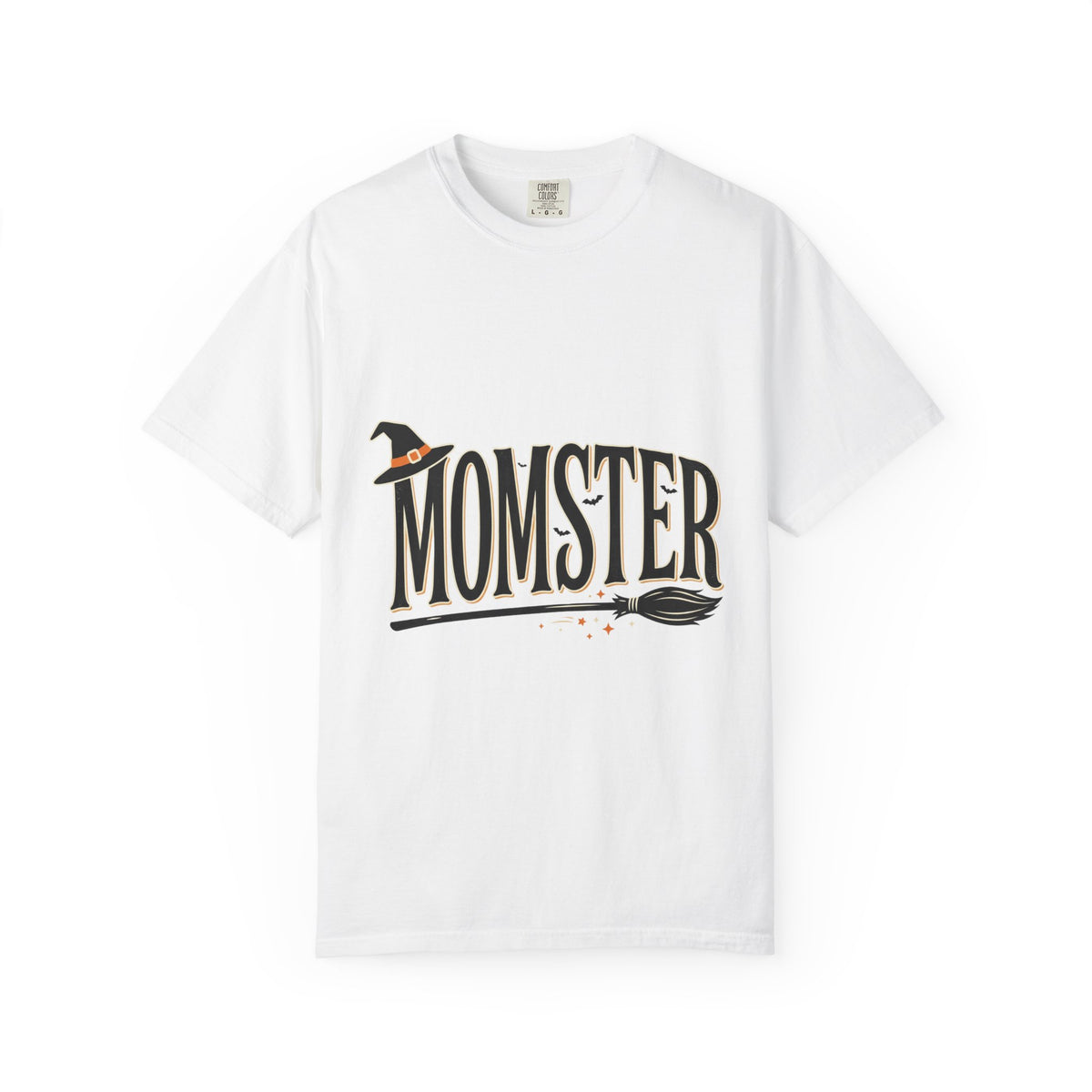 Momster Halloween T-Shirt — Witch Hat & Broom Mom Tee
