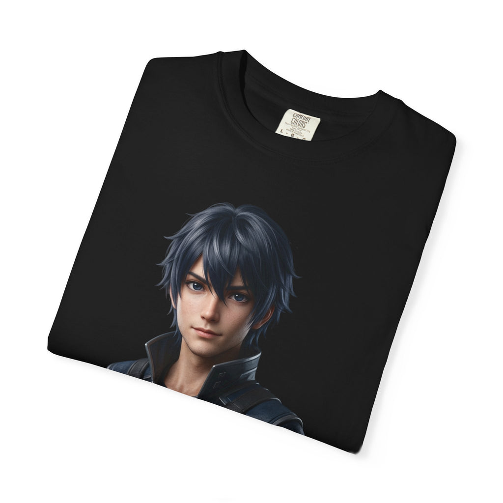 Character Portrait T-Shirt — Futuristic Hero Graphic Tee