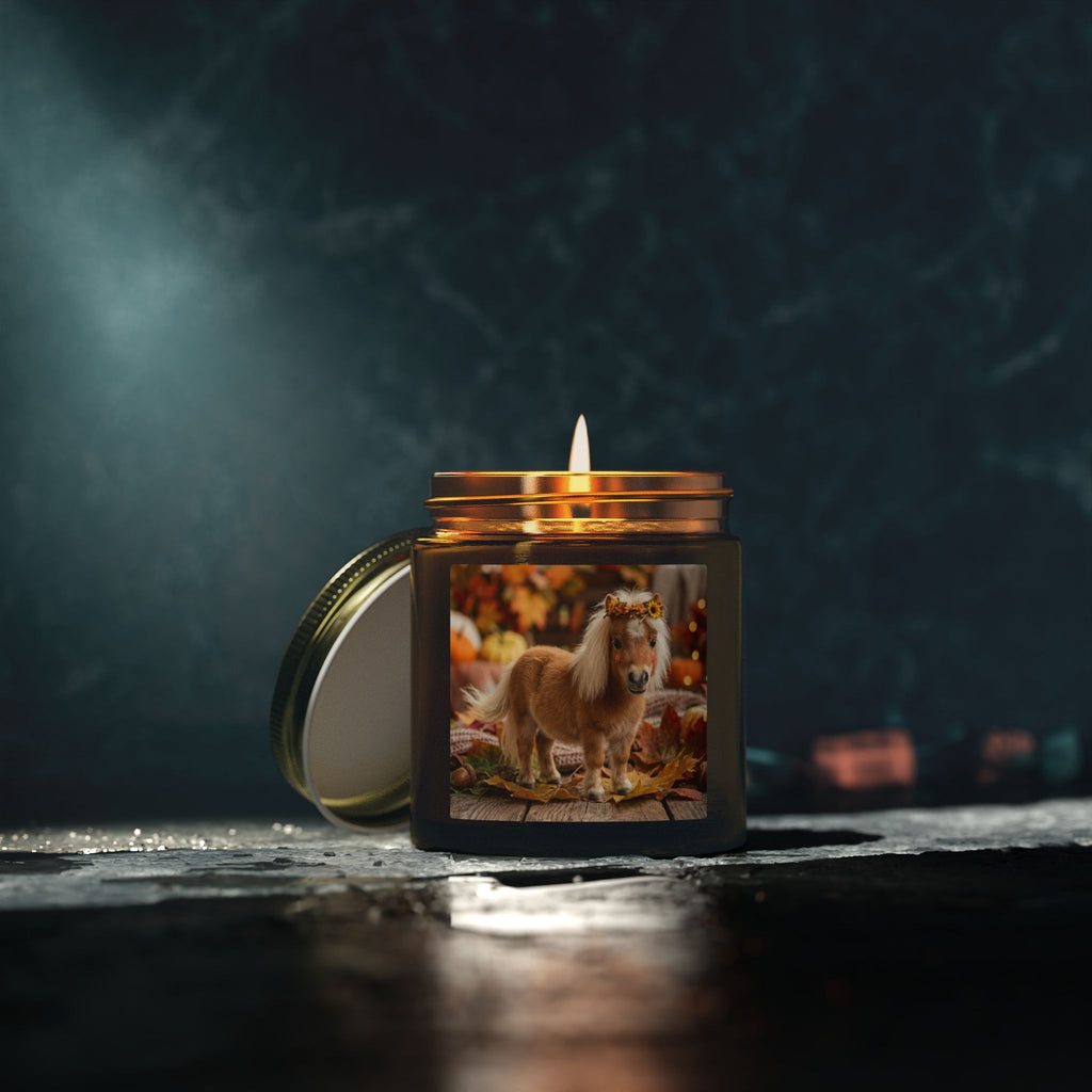 Fall Pony Scented Candle — Coconut Apricot Wax (4oz & 9oz)