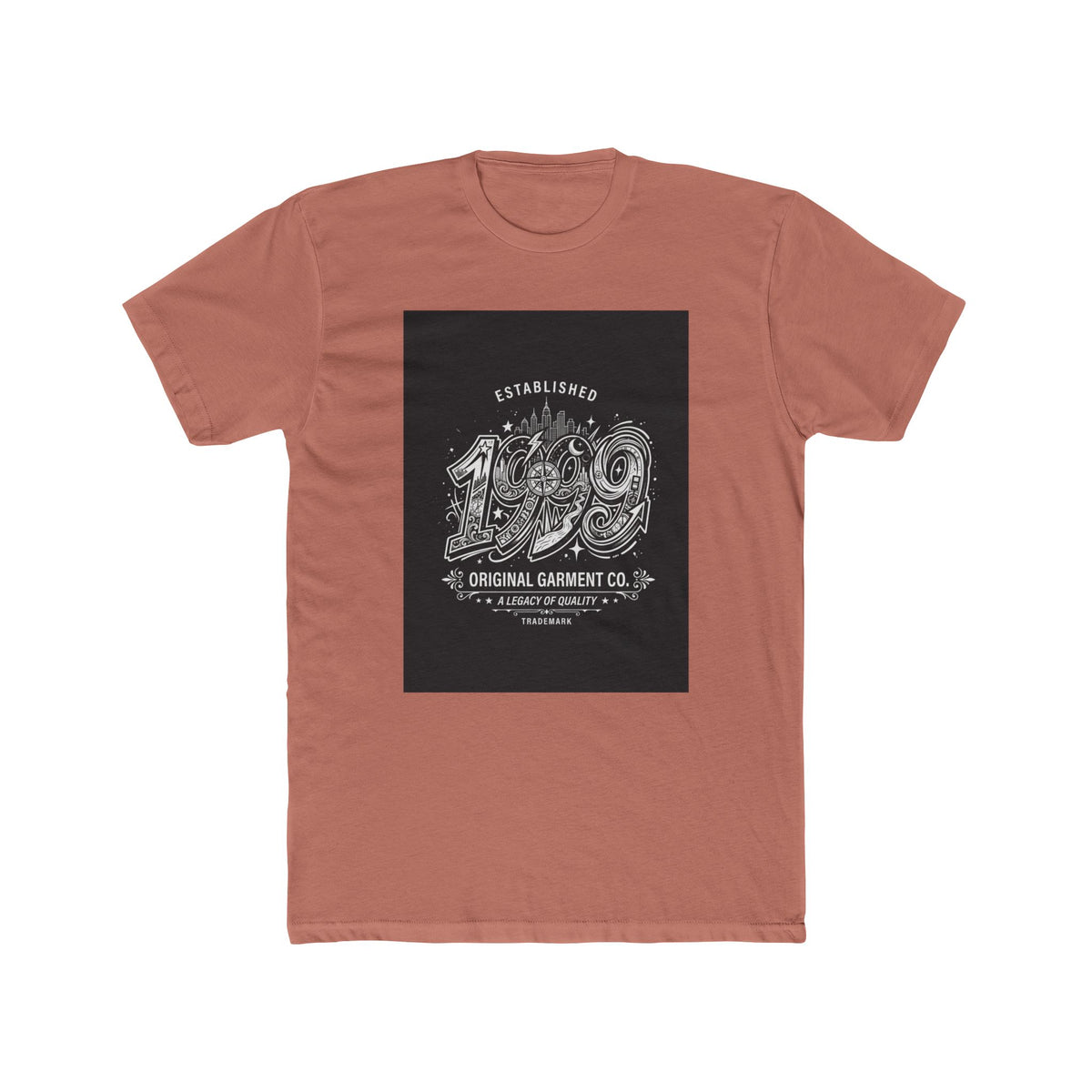 Vintage 1999 Graphic Tee — 'Established 1999' Retro Number Print