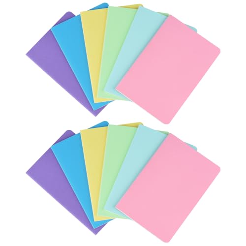 6 helle Farben Color A5 Lined Notebooks Set of 12 – Smooth FSC Paper Pads