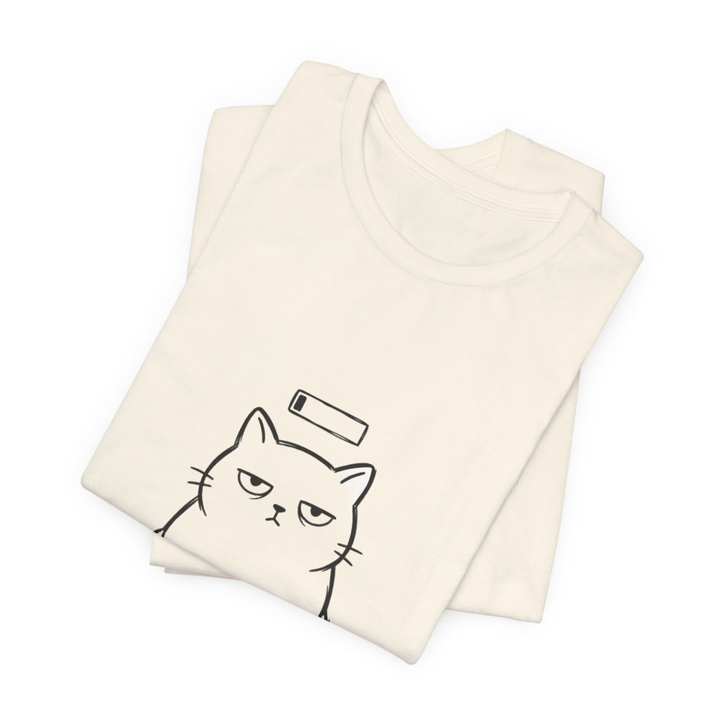 Patience 1% Cat Tee | Grumpy Humor, Sarcastic Introvert Shirt