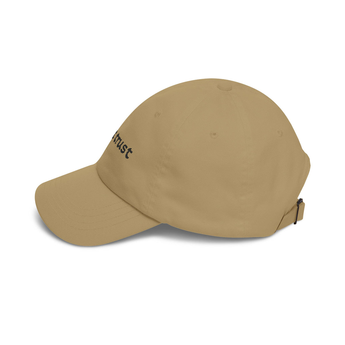 "Don’t Trust" Classic Dad Cap – Minimalist Embroidered Baseball Hat