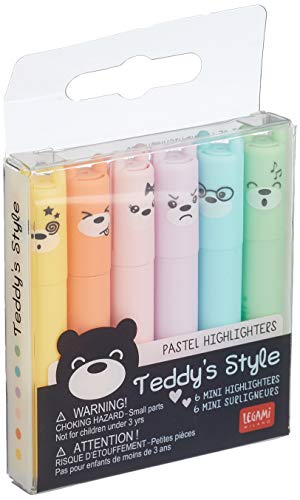 Braun Color Mini Pastel Highlighter Set – 6 Fine Tip Marker Pens