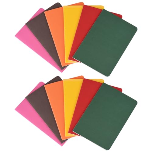 6 dunkle Farben Color A5 Lined Notebooks Set of 12 – Smooth FSC Paper Pads