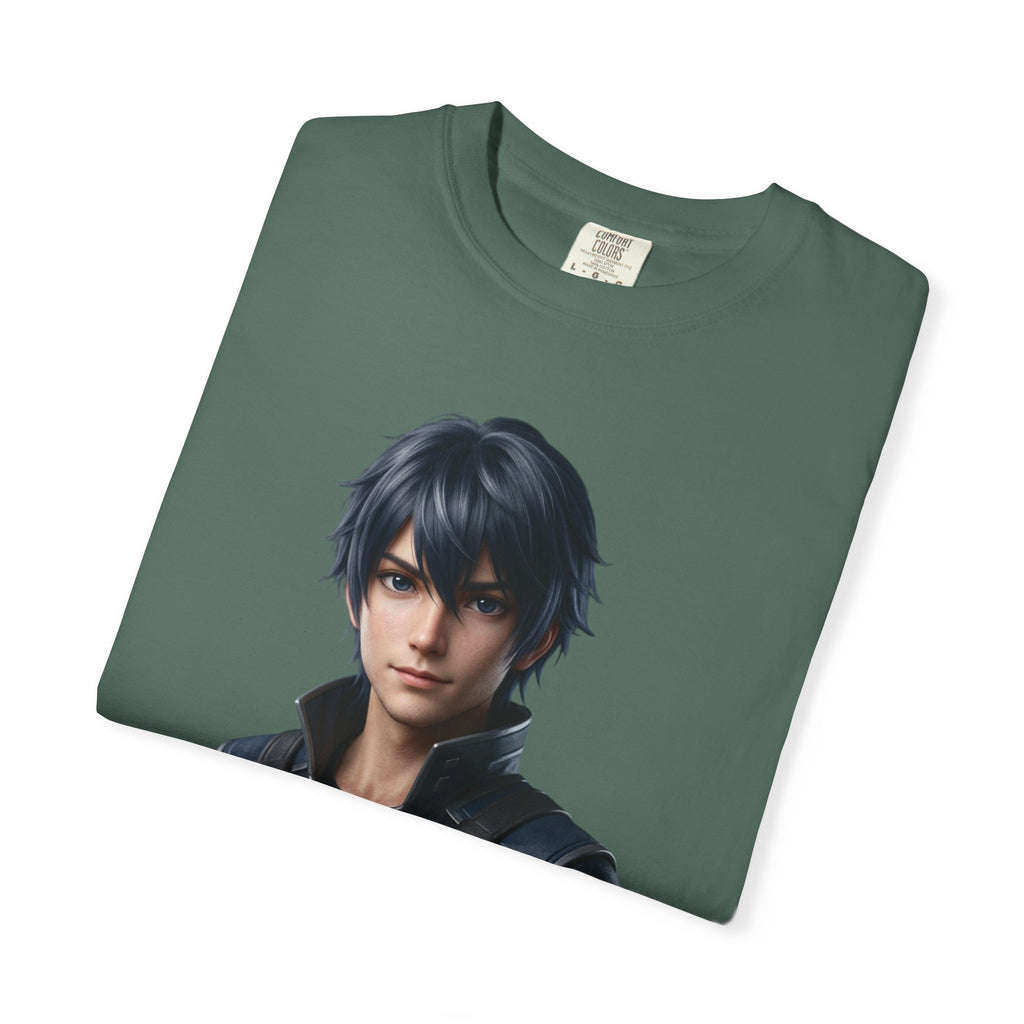 Character Portrait T-Shirt — Futuristic Hero Graphic Tee