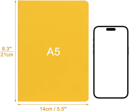 A5 Blank Softcover Notebooks Set – 12 Colors, 30 Pages