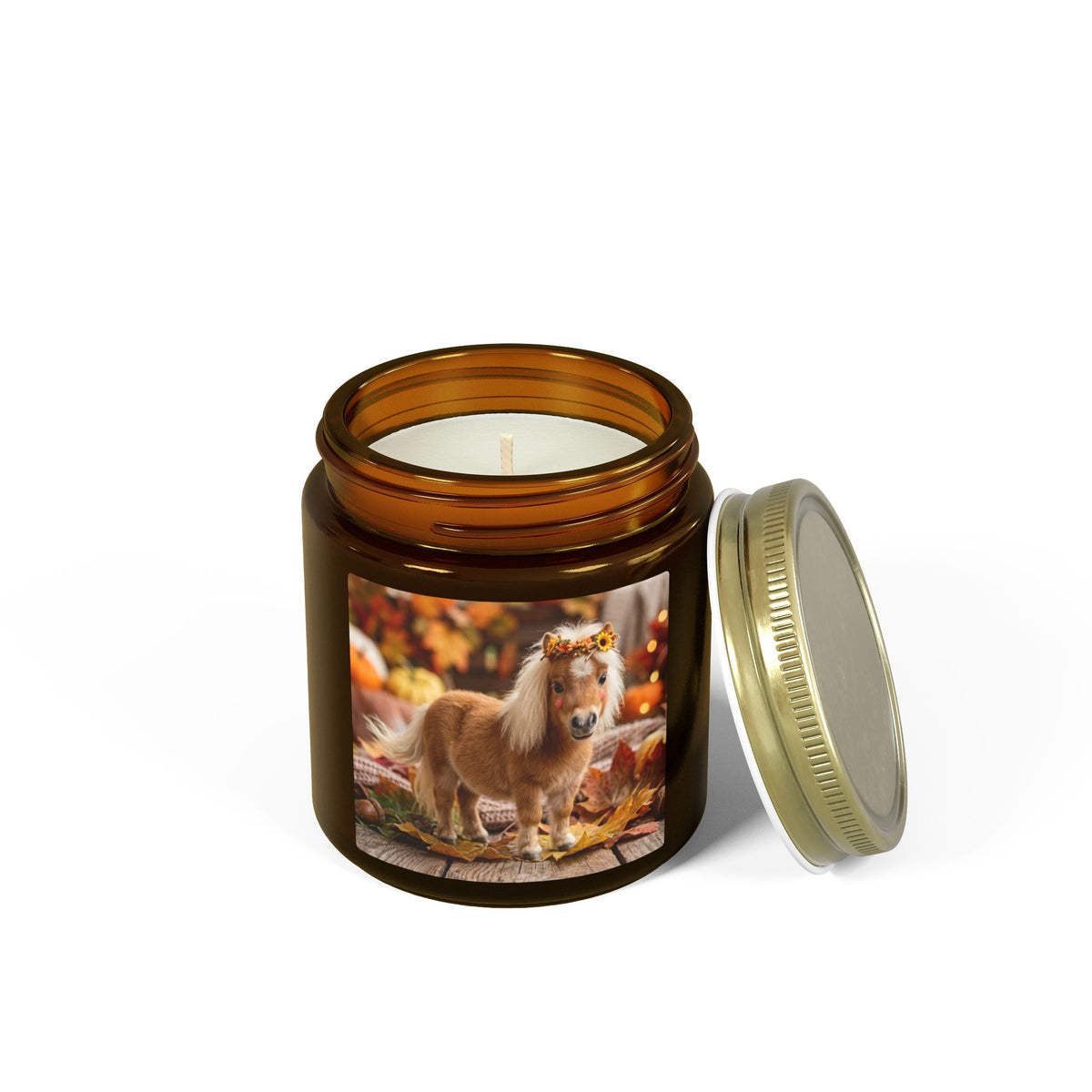 Fall Pony Scented Candle — Coconut Apricot Wax (4oz & 9oz)