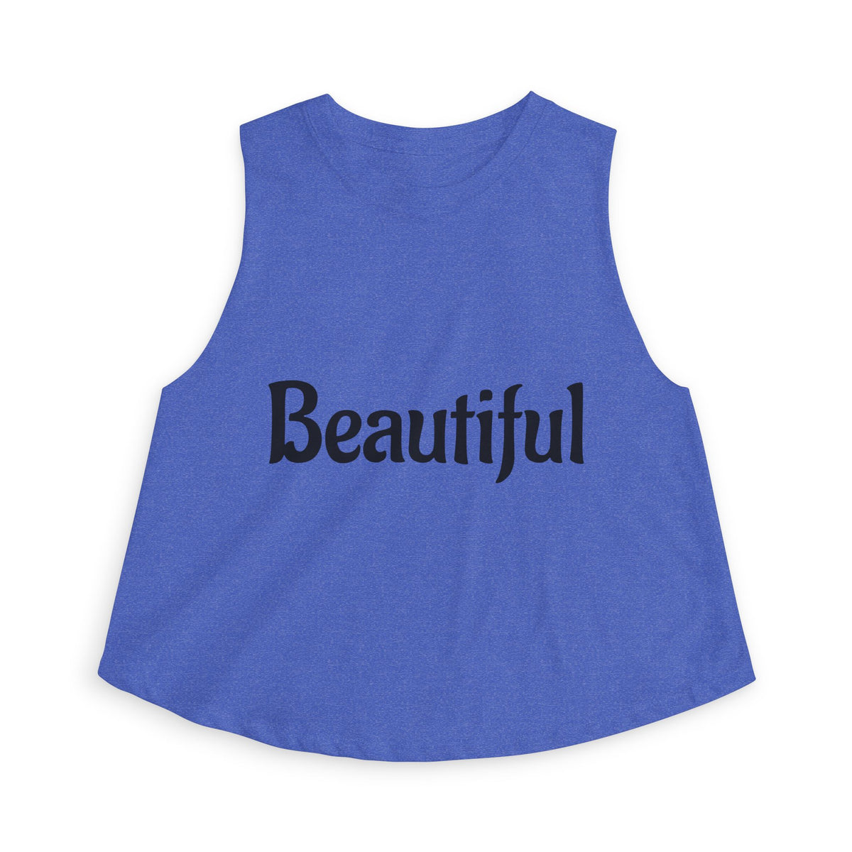 Beautiful Women's Crop Tank Top — Positive Message Graphic Crop