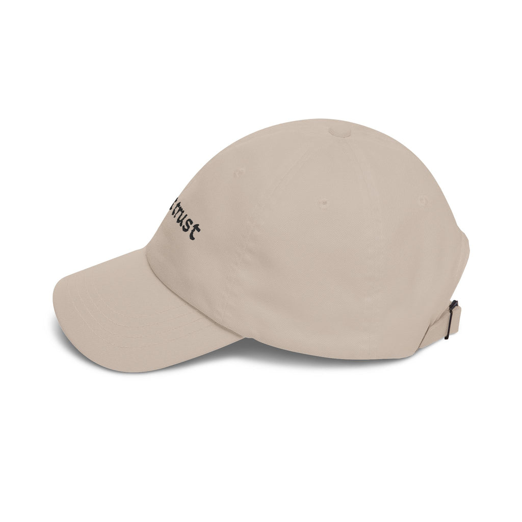 "Don’t Trust" Classic Dad Cap – Minimalist Embroidered Baseball Hat