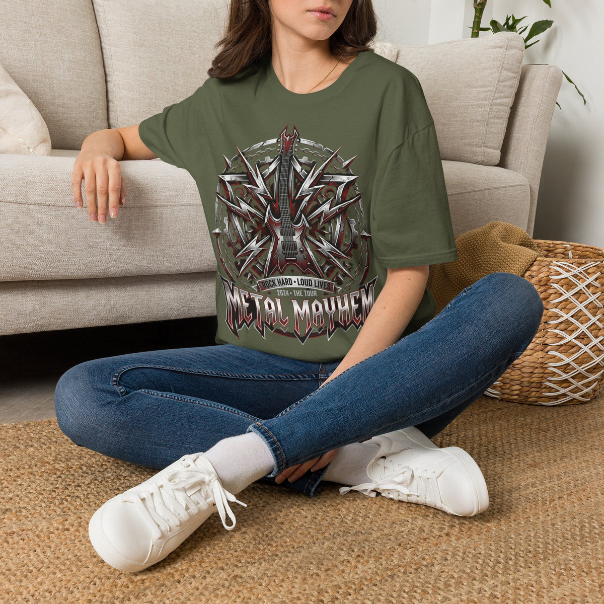 Gothic Electric Guitar Graphic T-Shirt — 'Soul Machine' Rock Tee