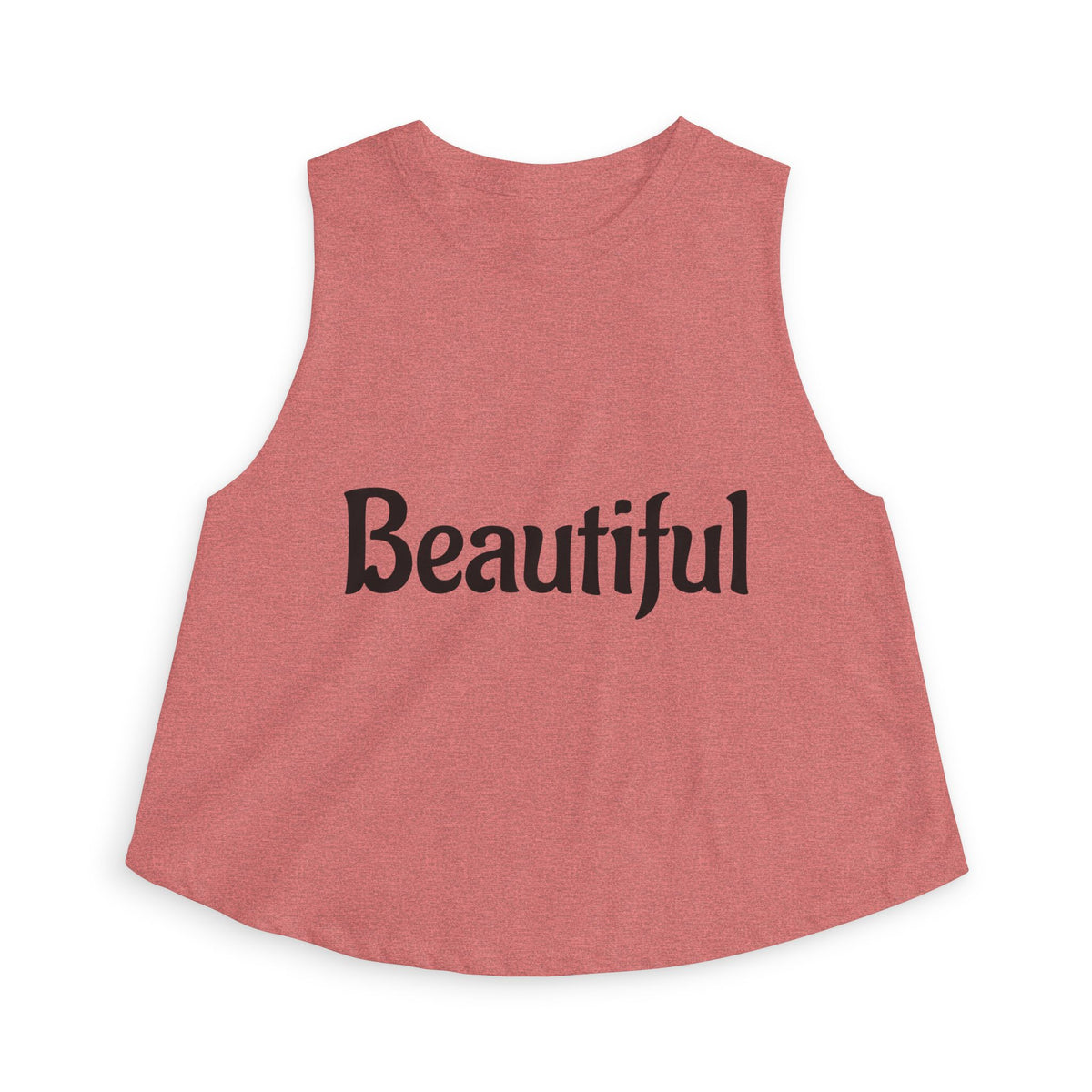 Beautiful Women's Crop Tank Top — Positive Message Graphic Crop