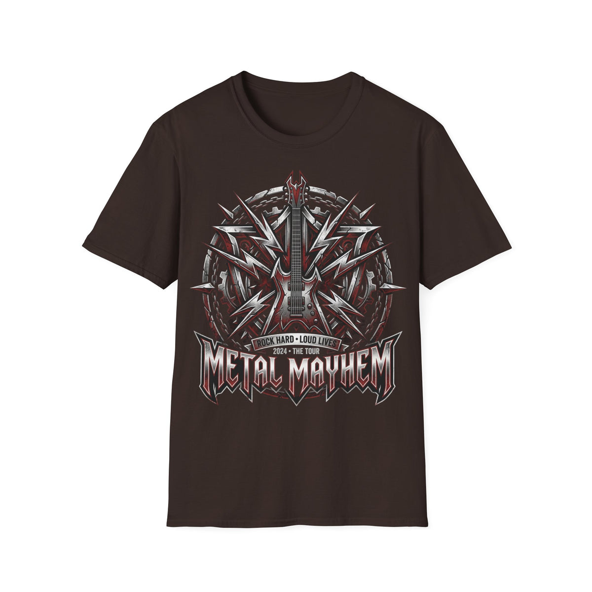 Gothic Electric Guitar Graphic T-Shirt — 'Soul Machine' Rock Tee