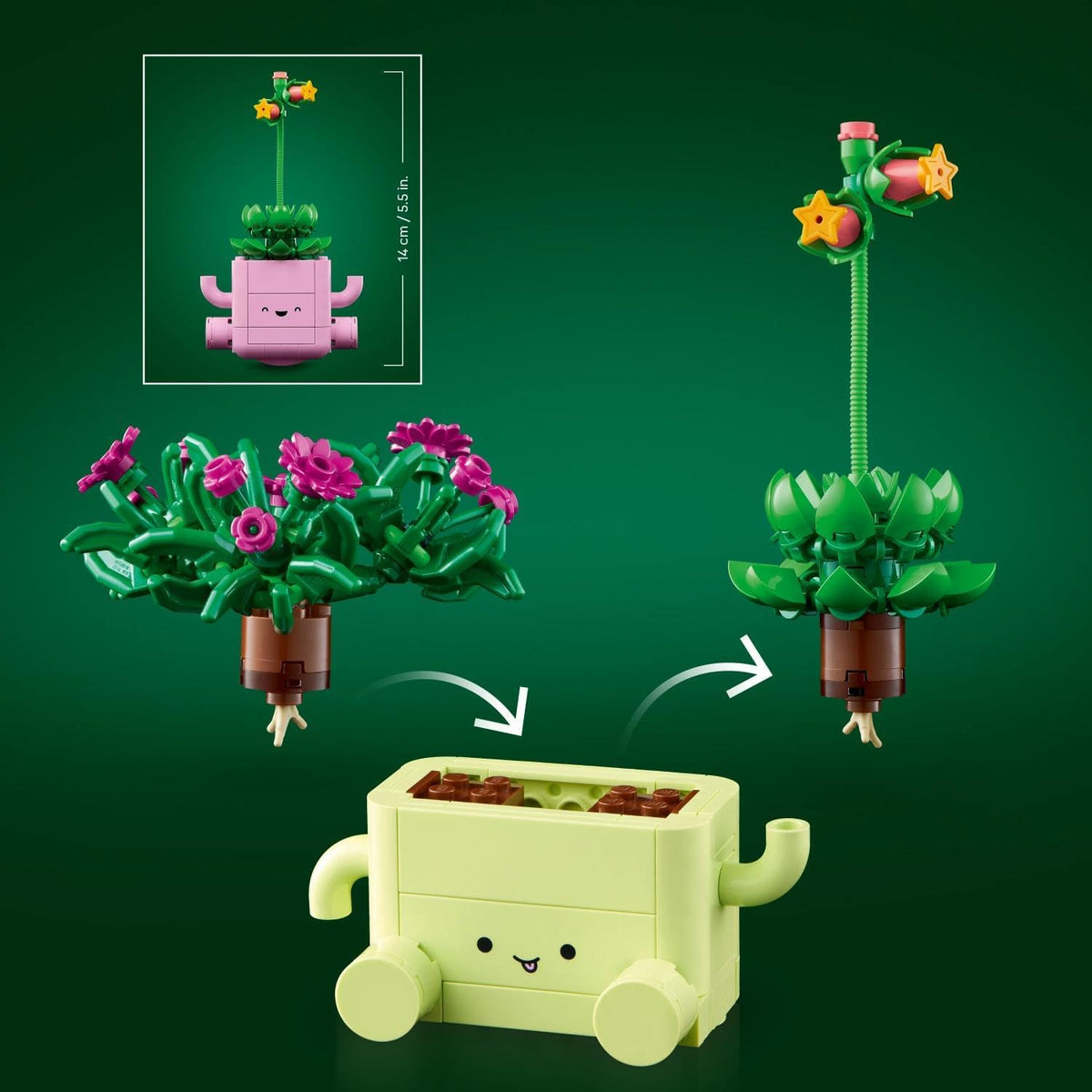 LEGO Botanical Swinging Plants Set With Flower Pots