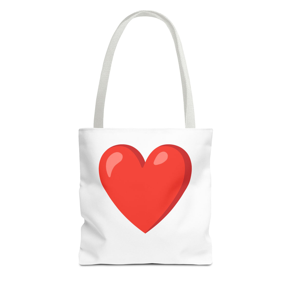 Red Heart Graphic Tote Bag – Cute Valentine’s Day Canvas Shopper