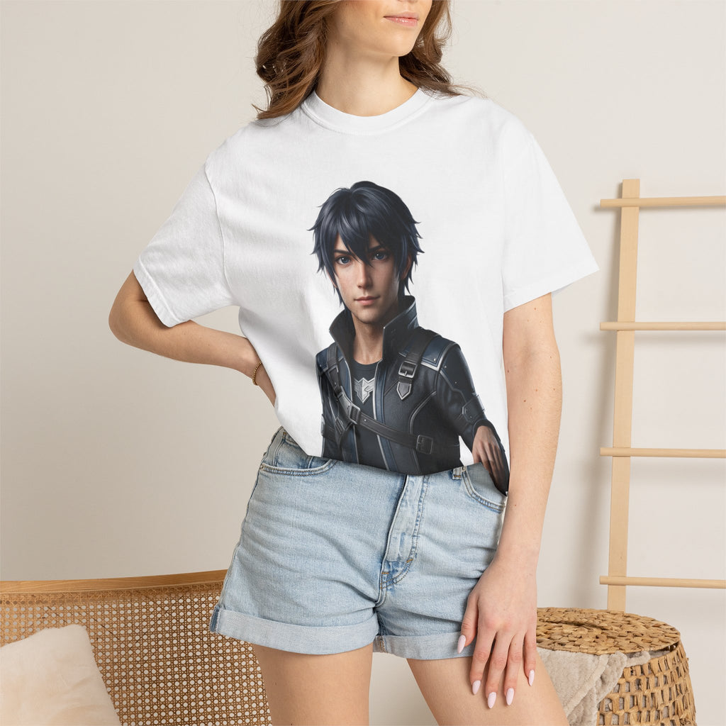 Character Portrait T-Shirt — Futuristic Hero Graphic Tee