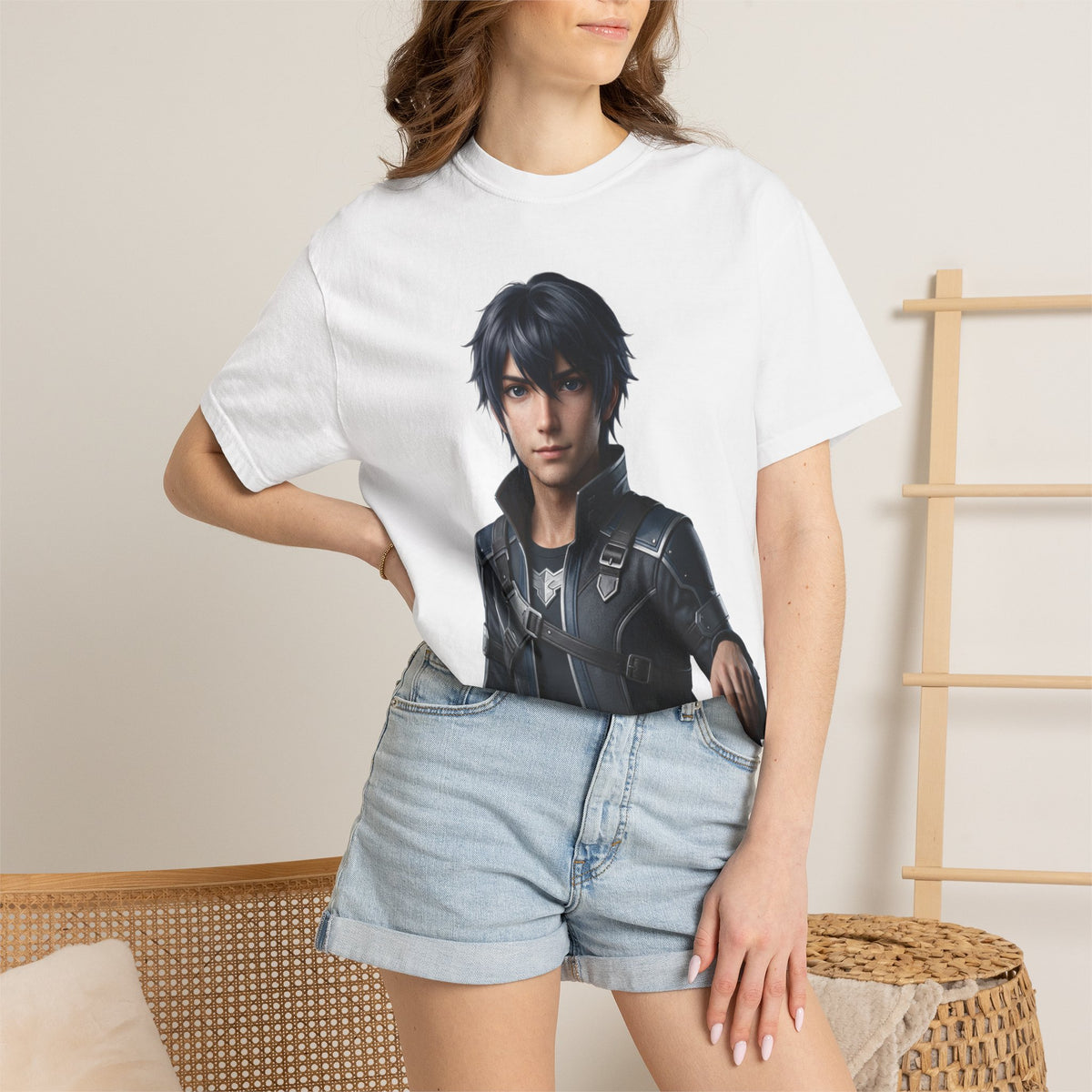 Character Portrait T-Shirt — Futuristic Hero Graphic Tee