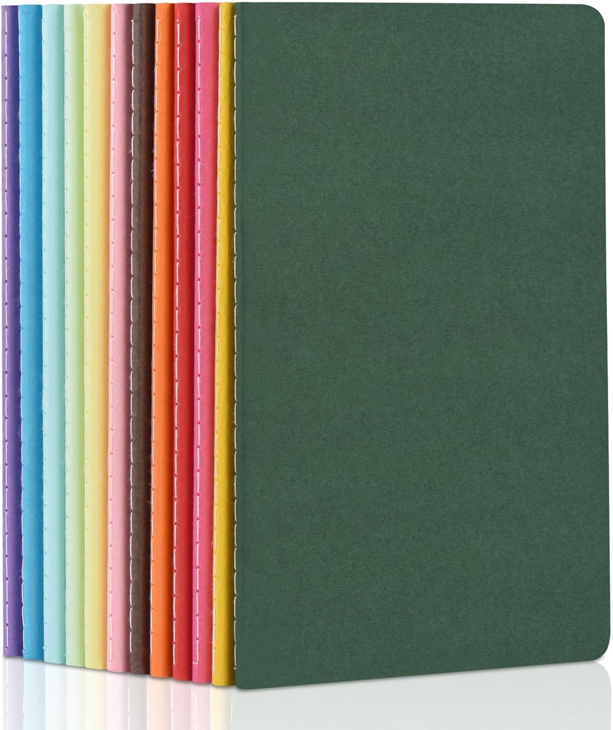 A5 Blank Softcover Notebooks Set – 12 Colors, 30 Pages