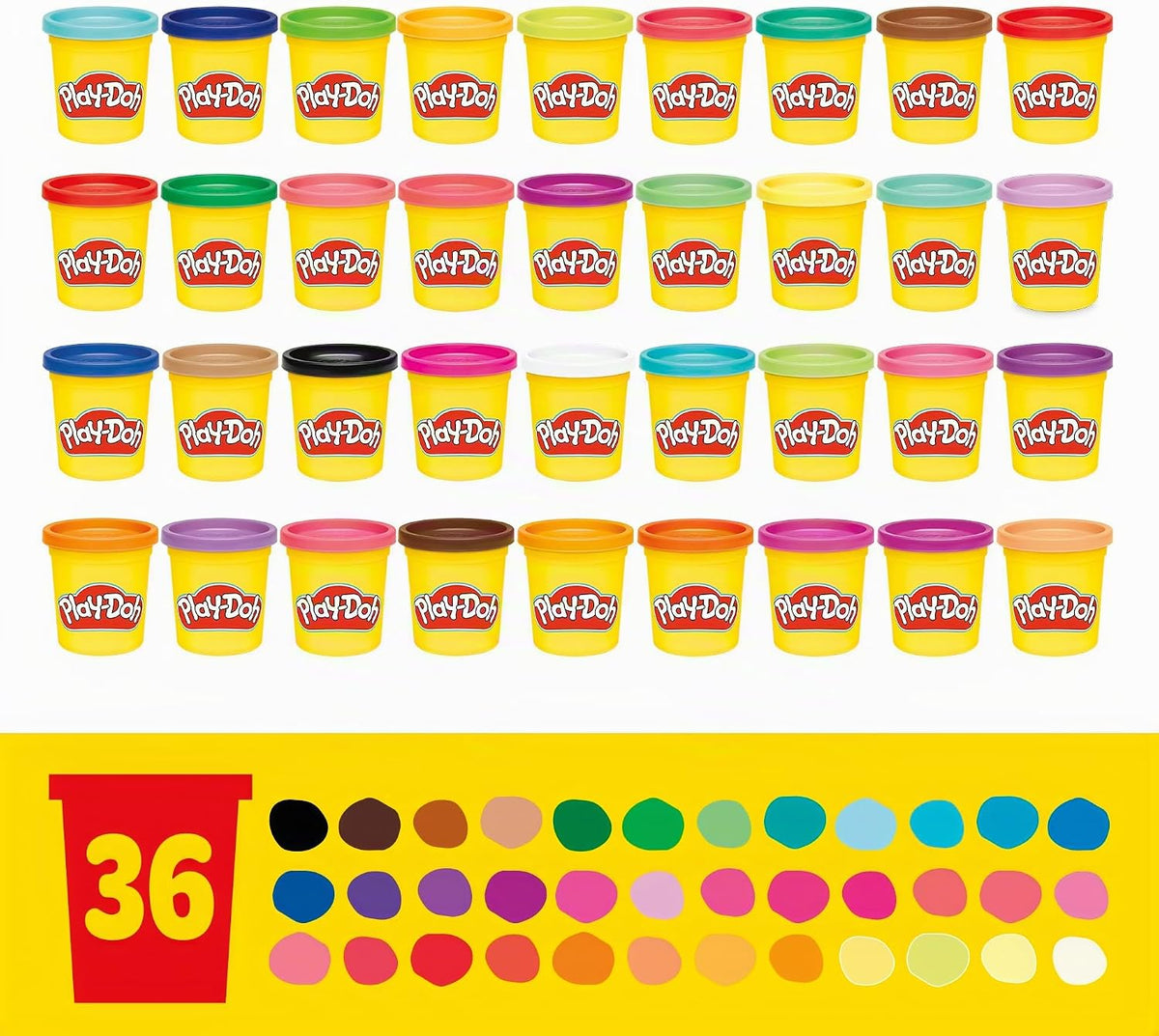 Play Dough 36-Pack Modeling Compound Set for Kids