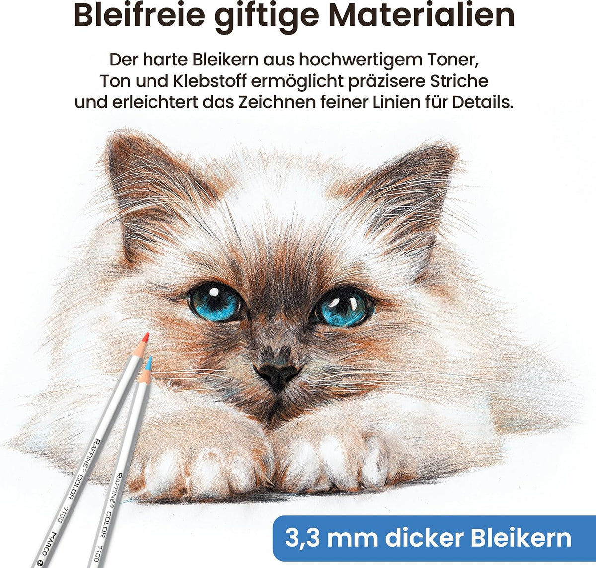 36-Color Water-Soluble Colored Pencil Set in Metal Case