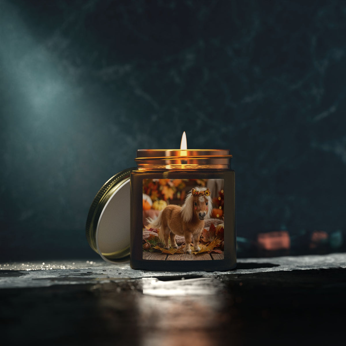 Fall Pony Scented Candle — Coconut Apricot Wax (4oz & 9oz)